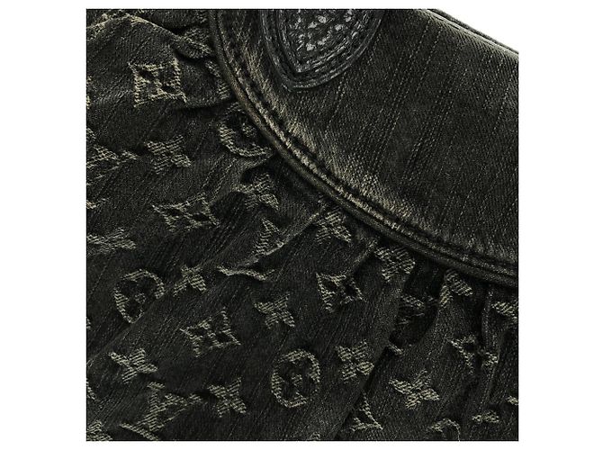 Borsa Louis Vuitton Monogram Denim Neo Cabby MM Nero - vista 3