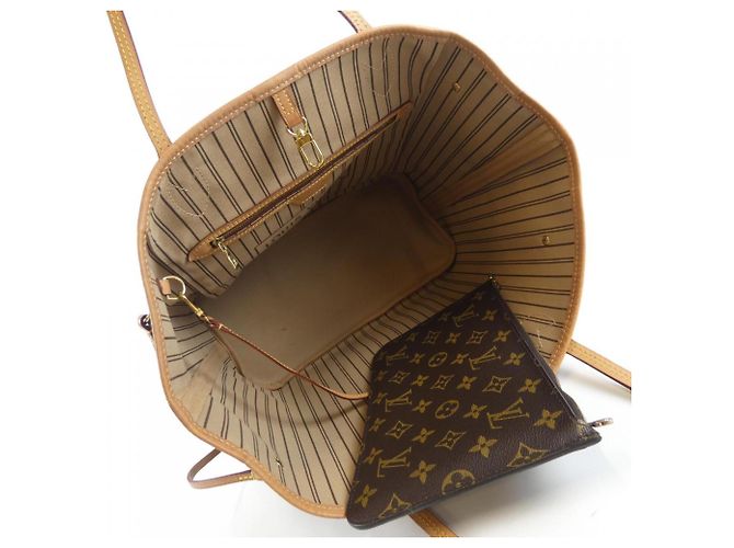 Louis Vuitton Monogram Neverfull MM Handtasche Braun - Ansicht 6