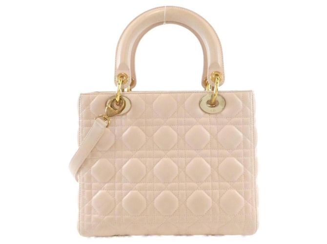Bolso Christian Dior Lady Medium Rosa - vista 2