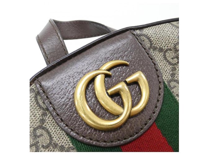 Zaino Gucci Ophidia in Beige e Brown Marrone - vista 6
