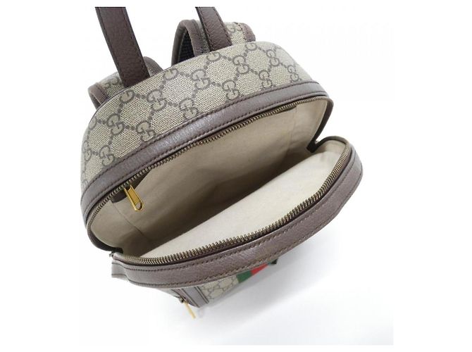 Zaino Gucci Ophidia in Beige e Brown Marrone - vista 8