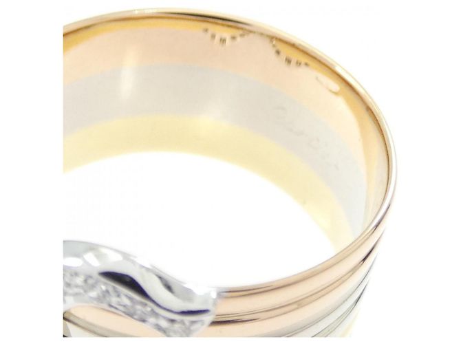 Cartier 2C Band Ring Diamant 18K Gold Golden - Ansicht 3