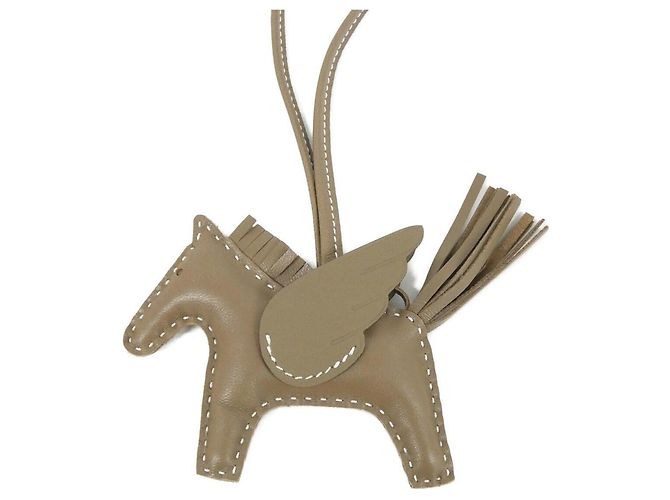 Hermès Hermes Rodeo Pegasus Accessory Bag Charm PM Bege Taupe - vista 2