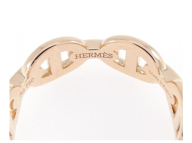Ring Anel Hermès Chaine d'Ancre Enchainée Dourado - vista 3