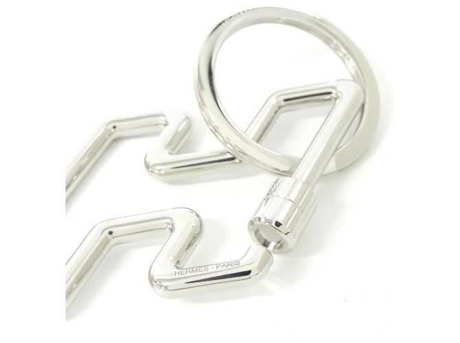Hermès Portachiavi Hermes H to Speed Argento - vista 2