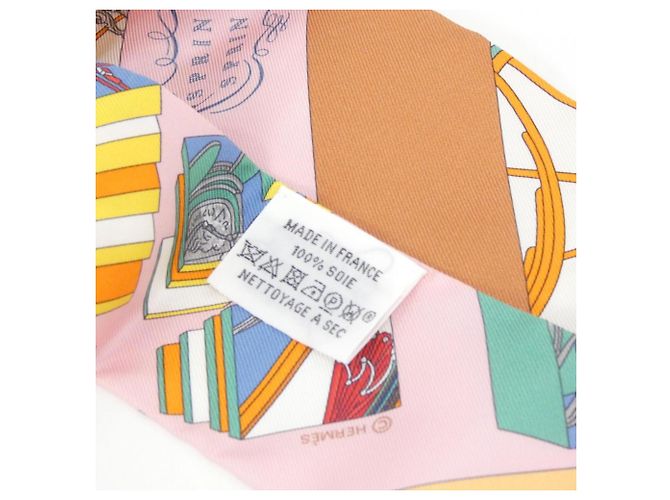 Hermès Pañuelo Twilly Hermes Springs Rosa - vista 3
