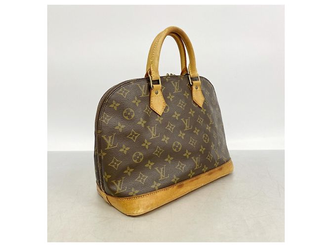 Bolso de mano Louis Vuitton Alma Monogram Castaño - vista 2