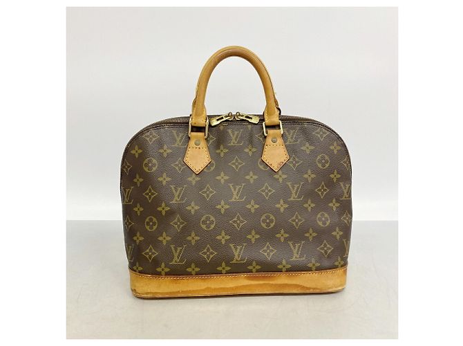 Bolso de mano Louis Vuitton Alma Monogram Castaño - vista 9