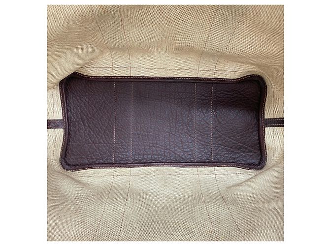 Hermès Saco Tote Hermes Garden PM Marrom - vista 4