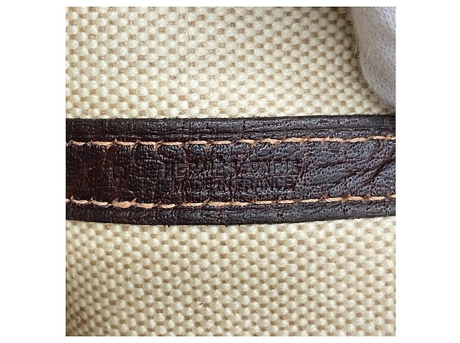 Hermès Saco Tote Hermes Garden PM Marrom - vista 5
