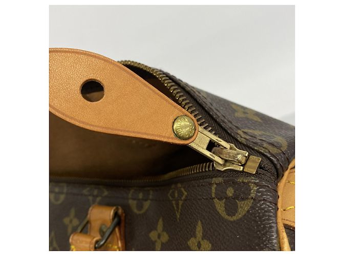 Bolso Louis Vuitton Monogram Speedy 35 Castaño - vista 10