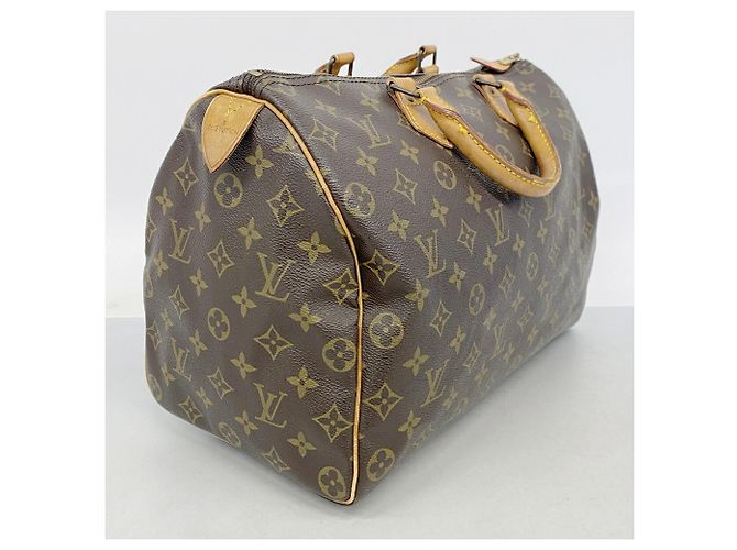 Bolso Louis Vuitton Monogram Speedy 35 Castaño - vista 2
