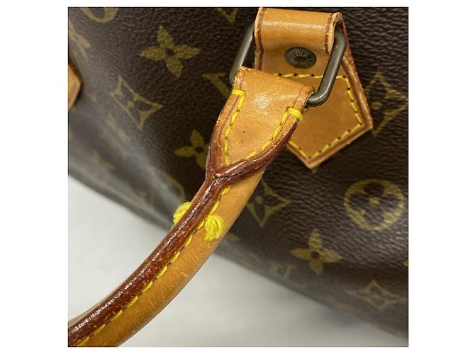 Bolso Louis Vuitton Monogram Speedy 35 Castaño - vista 9