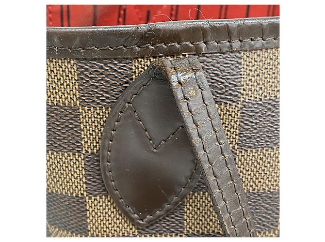 Borsa Tote Louis Vuitton Damier Neverfull MM N51105 Ebene Damier ebene - vista 8