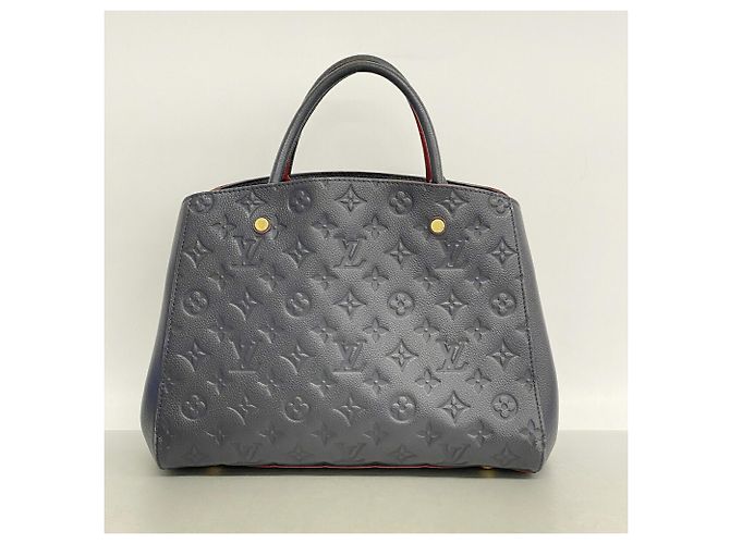 Louis Vuitton Monogram Empreinte Montaigne MM Handtasche Rot - Ansicht 11