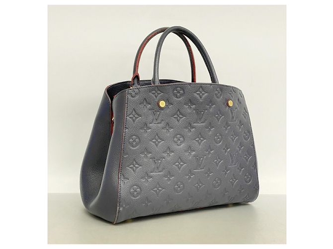 Louis Vuitton Monogram Empreinte Montaigne MM Handtasche Rot - Ansicht 2