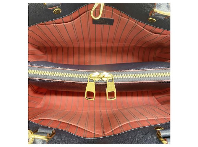 Louis Vuitton Monogram Empreinte Montaigne MM Handtasche Rot - Ansicht 4