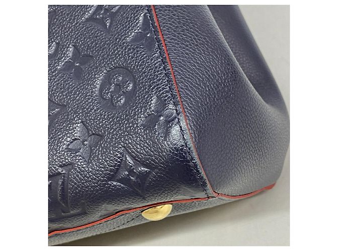 Louis Vuitton Monogram Empreinte Montaigne MM Handtasche Rot - Ansicht 7