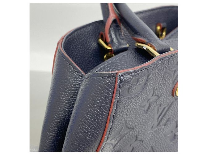 Louis Vuitton Monogram Empreinte Montaigne MM Handtasche Rot - Ansicht 9