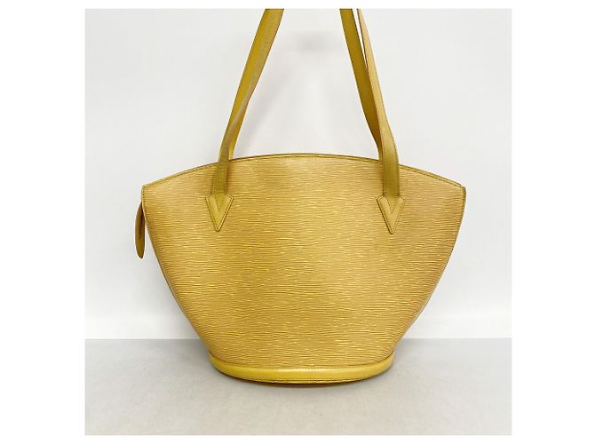 Bolso de hombro Louis Vuitton Epi Saint Jacques Amarillo - vista 11