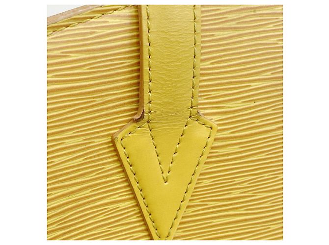 Bolso de hombro Louis Vuitton Epi Saint Jacques Amarillo - vista 8