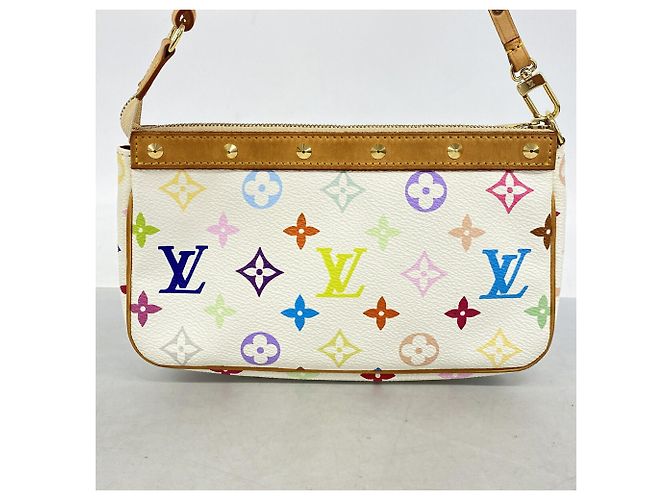 Louis Vuitton Monogram Multicolor Pochette Accessoires Blanc - vue 11