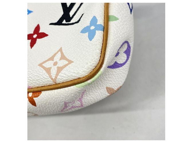 Louis Vuitton Monogram Multicolor Pochette Accessoires Blanc - vue 6