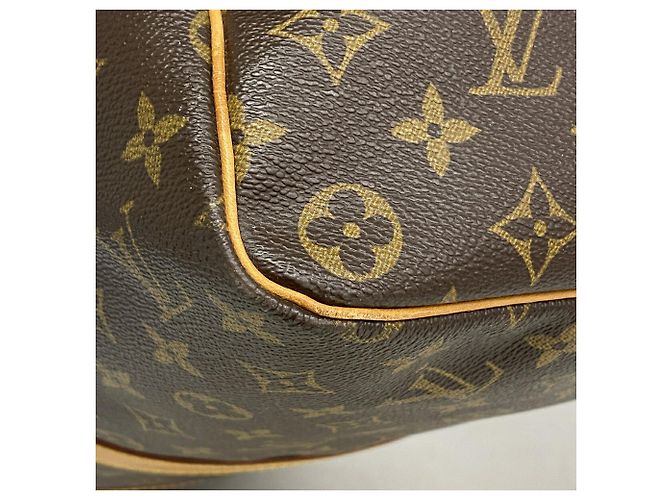 Sac Louis Vuitton Boston Monogram Keepall 45 Marron - vue 6