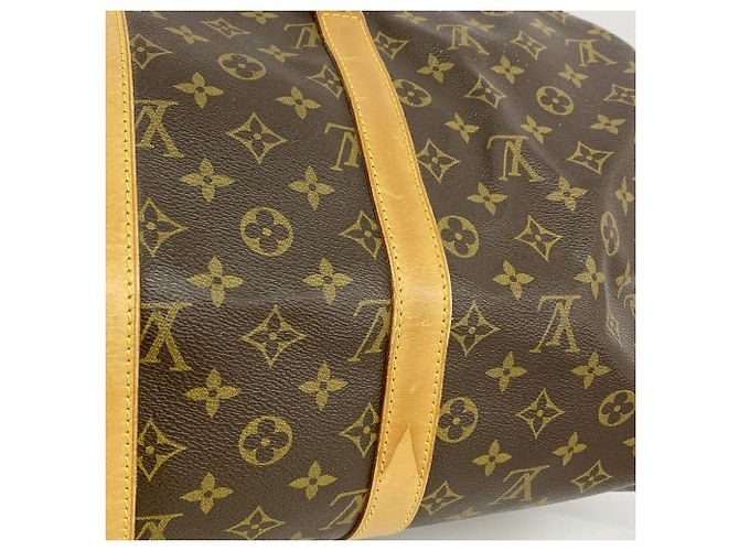 Sac Louis Vuitton Boston Monogram Keepall 45 Marron - vue 7