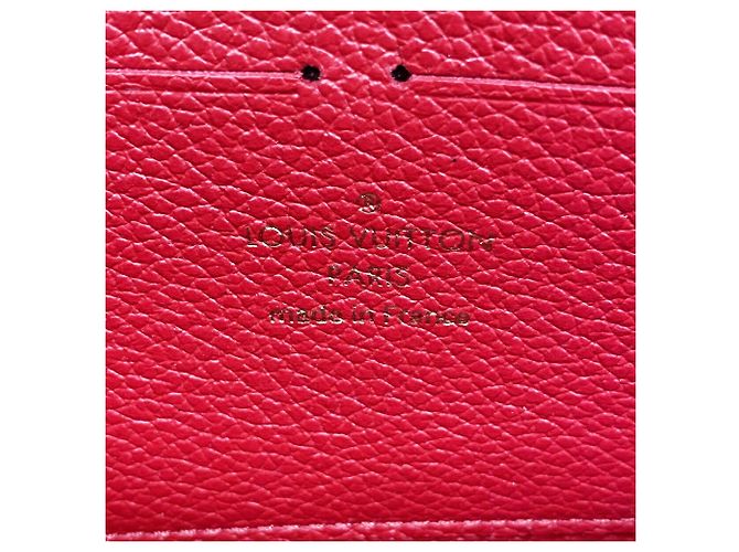 Louis Vuitton Monogram Empreinte Portefeuille Clemence Long Wallet Rot - Ansicht 4