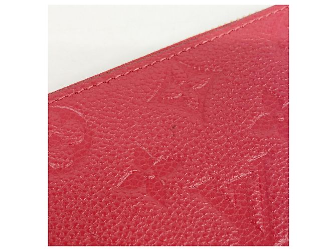 Louis Vuitton Monogram Empreinte Portefeuille Clemence Long Wallet Rot - Ansicht 7
