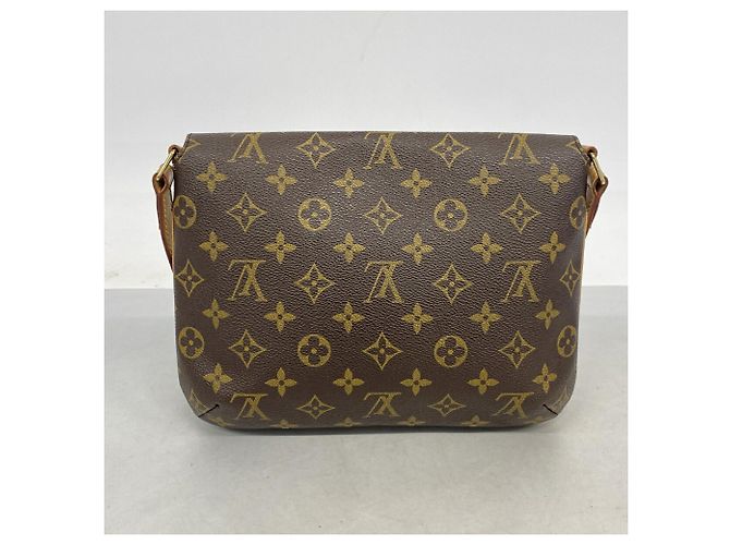 Borsa a tracolla Louis Vuitton Monogram Musette Tango Marrone - vista 10