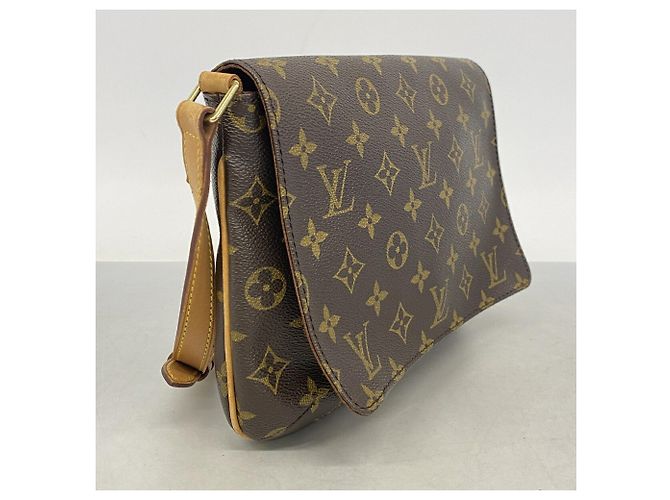 Borsa a tracolla Louis Vuitton Monogram Musette Tango Marrone - vista 2