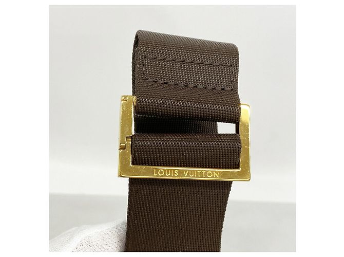 Borsa a tracolla Louis Vuitton Damier Geronimos in Ebene Damier ebene - vista 7