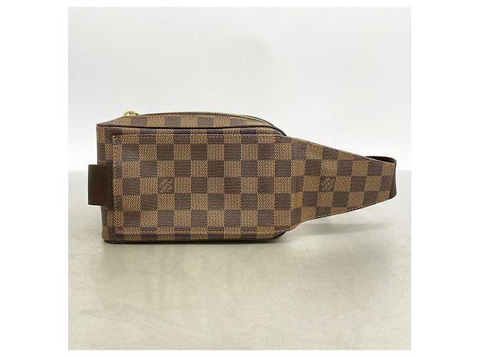 Borsa a tracolla Louis Vuitton Damier Geronimos in Ebene Damier ebene - vista 8