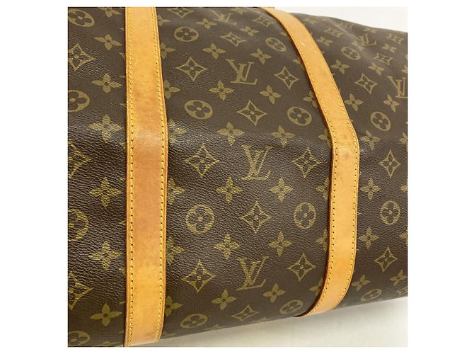 Bolso Louis Vuitton Boston Monogram Keepall 60 Castaño - vista 10