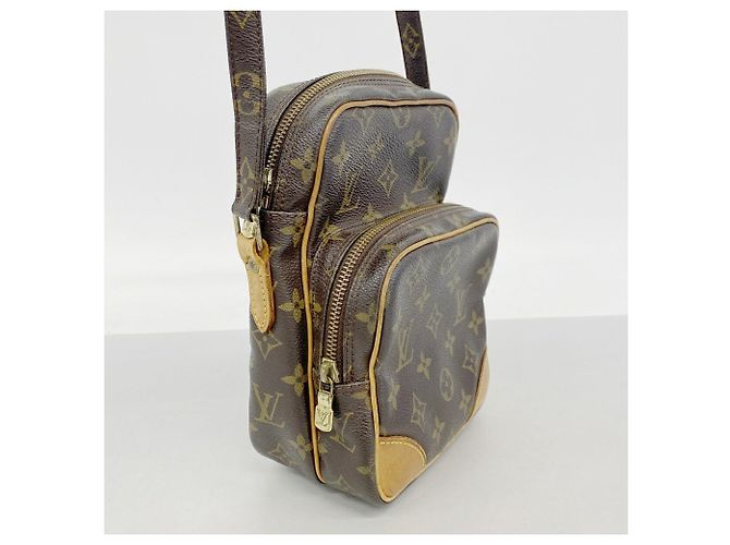 Bolso de hombro Louis Vuitton Monogram Amazon Castaño - vista 2