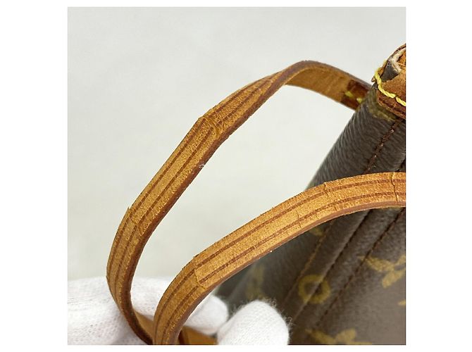 Sac Cabas Louis Vuitton Monogram Neverfull PM Marron - vue 7