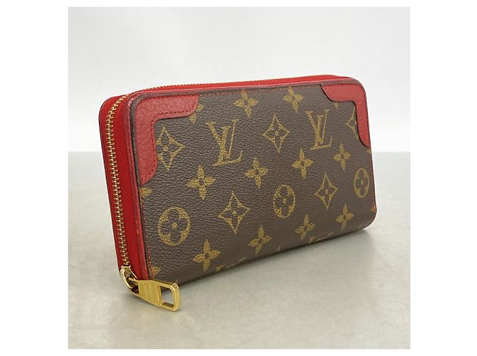 Louis Vuitton Monogram Retiro Zippy Wallet M61854 Marrone Fuschia - vista 2