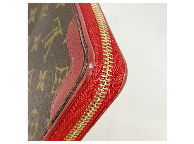 Louis Vuitton Monogram Retiro Zippy Wallet M61854 Marrone Fuschia - vista 5