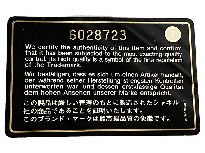 Cartera larga Chanel negra Negro - vista 8
