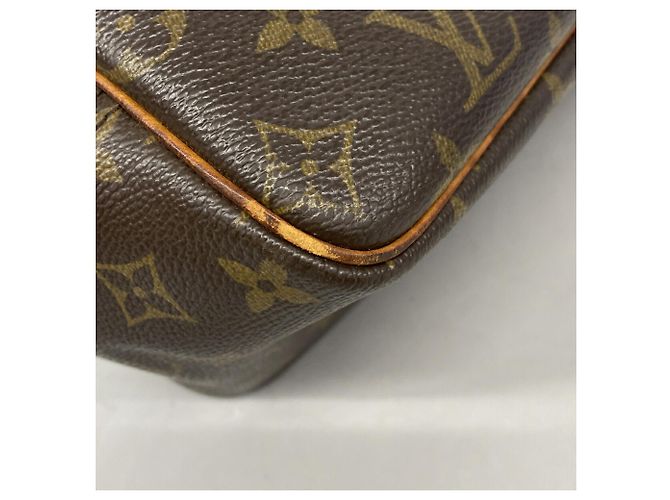 Bolso Louis Vuitton Monogram Deauville Castaño - vista 7