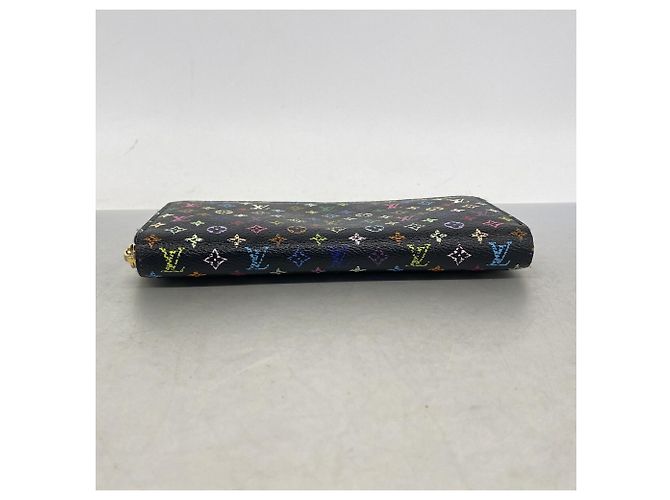 Louis Vuitton Monogram Multicolor Zippy Wallet Black Red - view 2
