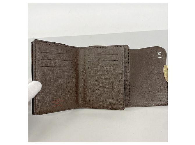 Cartera Tri-fold Louis Vuitton en Damier Ebene - vista 3