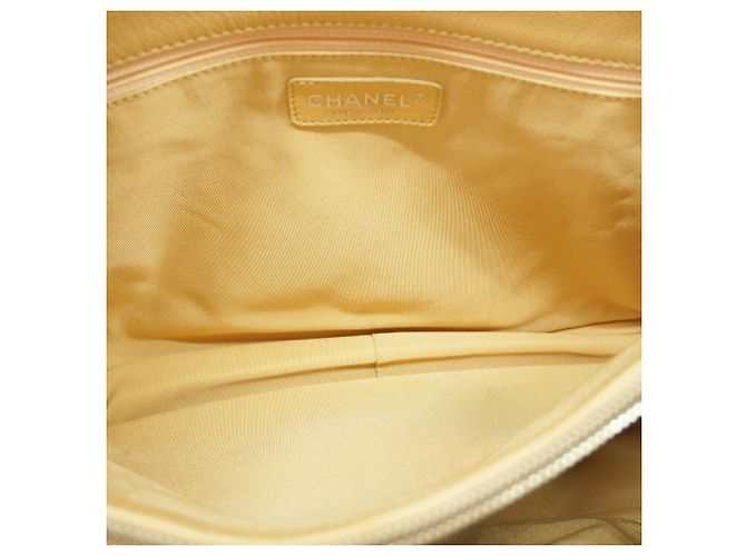 Chanel Tote Bag aus beigem Kalbsleder - Ansicht 11
