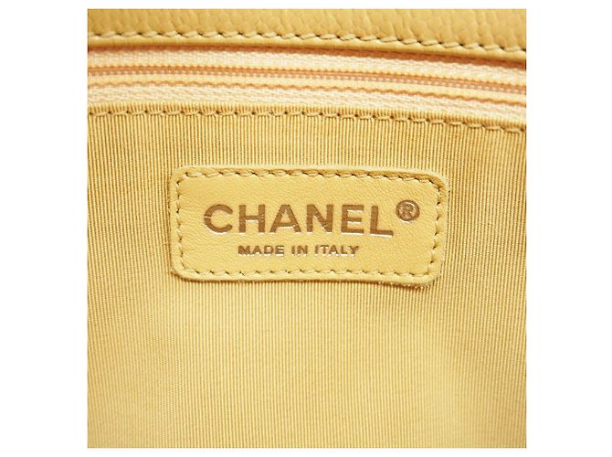 Chanel Tote Bag aus beigem Kalbsleder - Ansicht 5