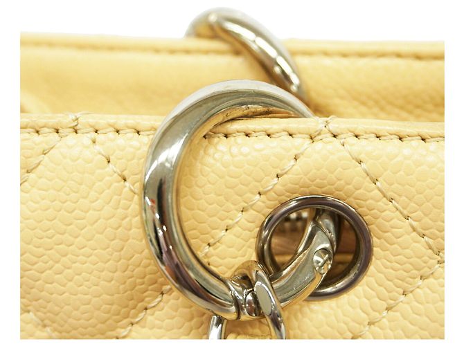 Chanel Tote Bag aus beigem Kalbsleder - Ansicht 8