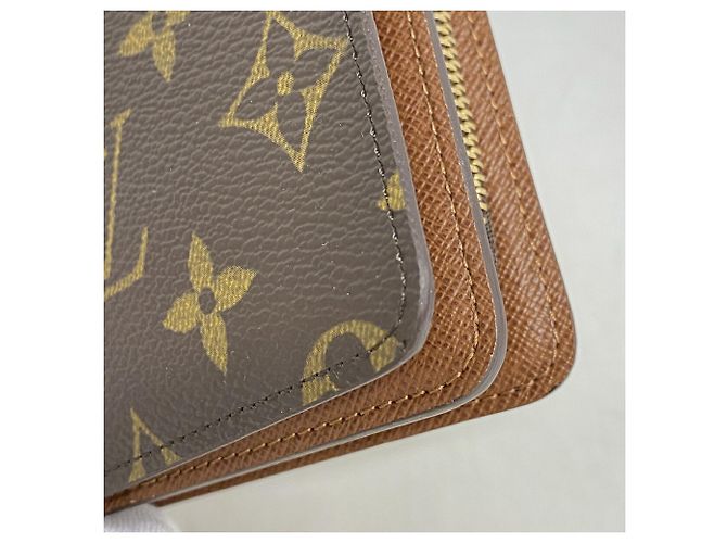 Louis Vuitton Monogram Portefeuille Papier Zip Wallet Braun - Ansicht 6