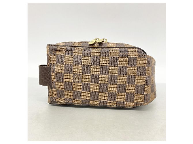 Borsa a tracolla Louis Vuitton Damier Geronimos in Ebene Damier ebene - vista 9