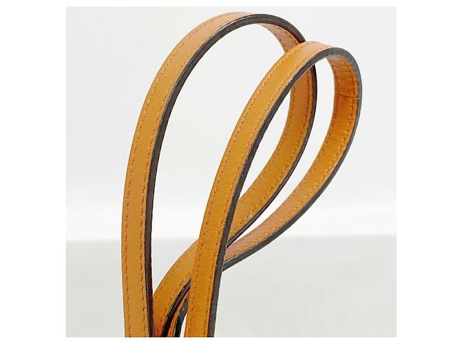 Gucci Microguccissima Leder-Schultergeldbörse Orange - Ansicht 7
